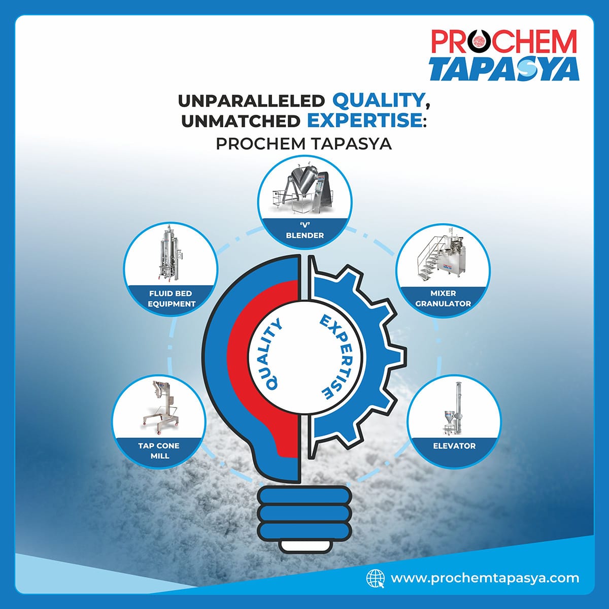 TapasyaIndia's tweet image. When it comes to quality and expertise, #ProchemTapasya stands unrivaled. With a team of industry-leading professionals and a commitment to delivering exceptional results.

#ExpertEngineering #PharmaceuticalProcessing #EngineeringSolutions #FluidBedDryers #RapidMixerGranulators