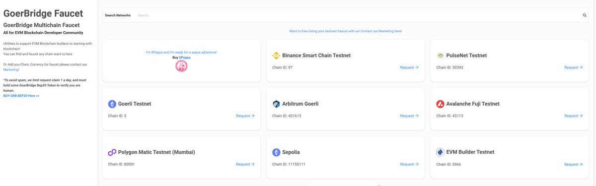 🐷 $PEPPA is proud to announce our partnership with GoerBridge Faucet, the leading platform for bridging ERC20 tokens to Goerli testnet. Now you can get free $PEPPA tokens on Goerli and use them for testing, tipping, and having fun! 🌈

Check 👉 
faucet.goerbridge.com

💎