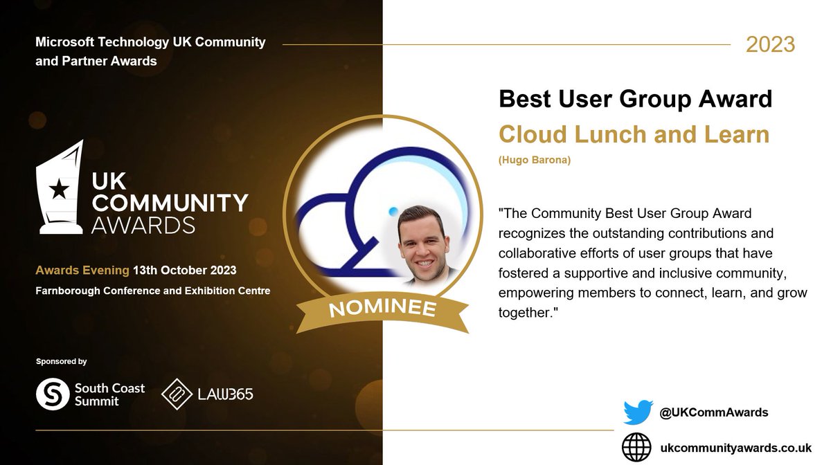 The Microsoft Community UK Recognition Awards tweet media
