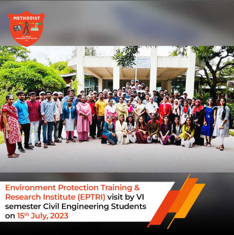 MCETHyderabad's tweet photo. MCET Civil VI semester students, had an eye-opening experience as they visited the #EnvironmentProtectionTrainingandResearchInstitute (EPTRI) today i.e. 15-July-2023

#MCET #EPTRI #EnvironmentProtection #TrainingandResearchInstitute #Environment #SaveEnvironment  #Program #NGOs https://t.co/E5ssL96Yu6