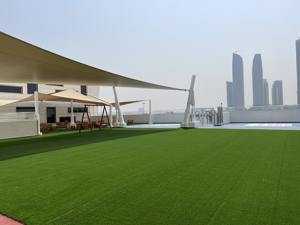 Summer re-surfacing works in progress!  Working on the renewal of surfaces in the school, including the Primary playground, Early Years mud garden, tennis courts, &amp; additional grass for the podium.  Finished results pictures coming soon! #SummerWorks #NewPlayAreas