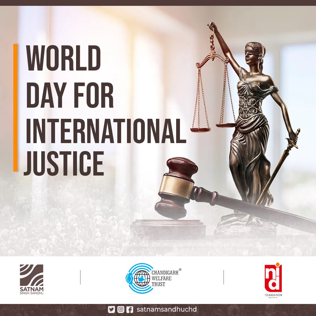 satnamsandhuchd's tweet photo. On the #WorldDayforInternationalJustice, we stand united in the pursuit of justice for all! Today, as we commemorate #InternationalJusticeDay, let's acknowledge the remarkable efforts of the Modi government in abolishing 2000 outdated laws from the British era and eradicating the discriminatory #TripleTalaq law. The commitment to social justice by the visionary PM @narendramodi ji signifies his dedication to fostering equality and equity for everyone in the country. Together, let's strive for a world where justice prevails, and the rights of all individuals are safeguarded.