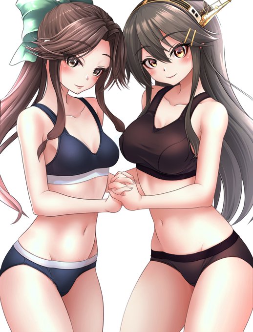 スポブラ榛名と神通
#艦これ #榛名 #神通
#三連休はフォロワーさんが増えるらしい 
https://t.co/iWf3i2cbaD 