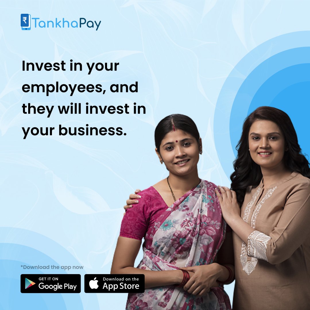Invest in your workers' well being through social security measures (PF, ESI etc.), and watch
your business thrive.

Download TankhaPay NOW. 💪

#SocialSecurityBenefits #PF #ESI #EmployeeWelfare #BusinessResponsibility #PFESI
#EmployeeEngagement #EmployeeRetention