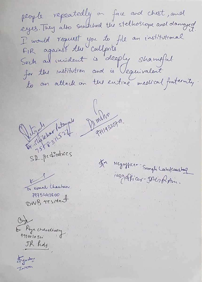 Disturbing news of Voilence agnst Doctors at the National Capital. Doc on duty assaulted by goons @ baba sahib Ambedhkar Medical College and Hospital. Requesting @LtGovDelhi @ArvindKejriwal @DelhiPolice to take immediate action and arest the culprits. @DrRohanKrishna3