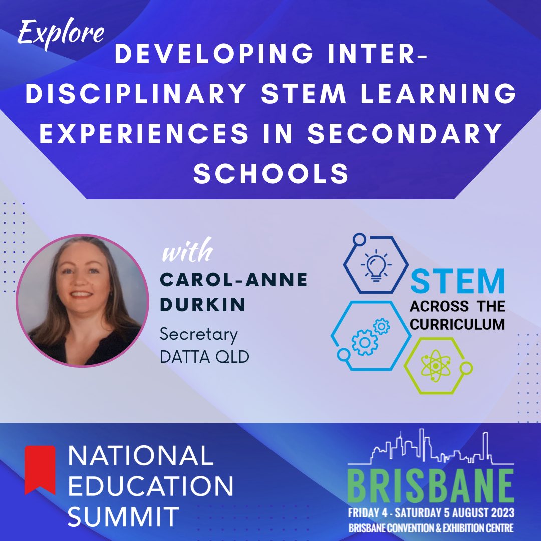 Join us at the National Education Summit Brisbane on 4 &amp; 5 August 2023. Full of amazing PD options ranging from Wellbeing, Diverse Learners, STEM, Libraries, Innovation &amp; Collaboration and Digital Technologies just to name a few. nationaleducationsummit.com.au/brisbane/about