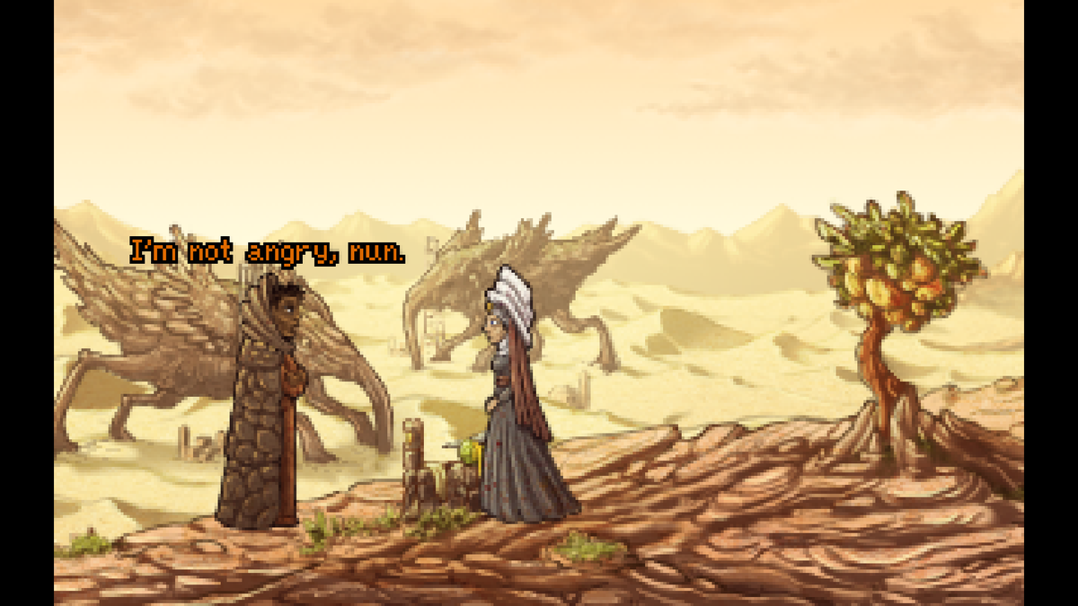 MaximGSound's tweet image. It's finally here!🥳 hvavra.itch.io/shards-of-god

Marvellous Point'n'Click game by @hnzvavra: gorgeous art, intriguing story, amazing worldbuilding, fantastic music by @PacoDiago &amp;amp; sound effects by me😄
#pointandclick #indedev #ags #adventure #puzzle #detective #whodunnit #pixelart