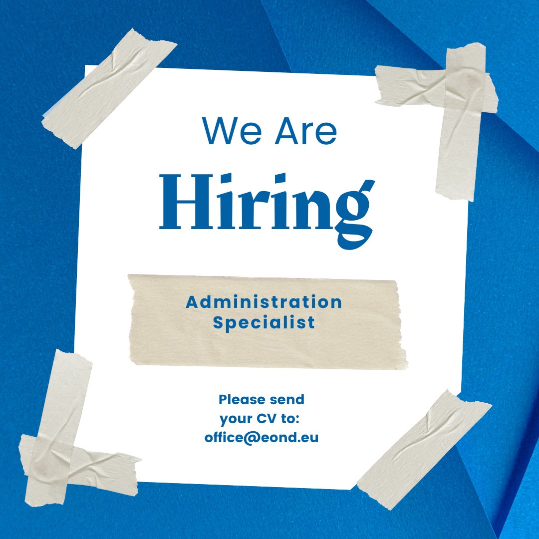 Join EonD Team and shape the future of the work market! We are looking for Administration Specialist!

Visit our career page and apply through the website: eond.eu/career/

#eond #eondnetwork #hiringnow #jobopportunity #warsaw #career #administrationjobs