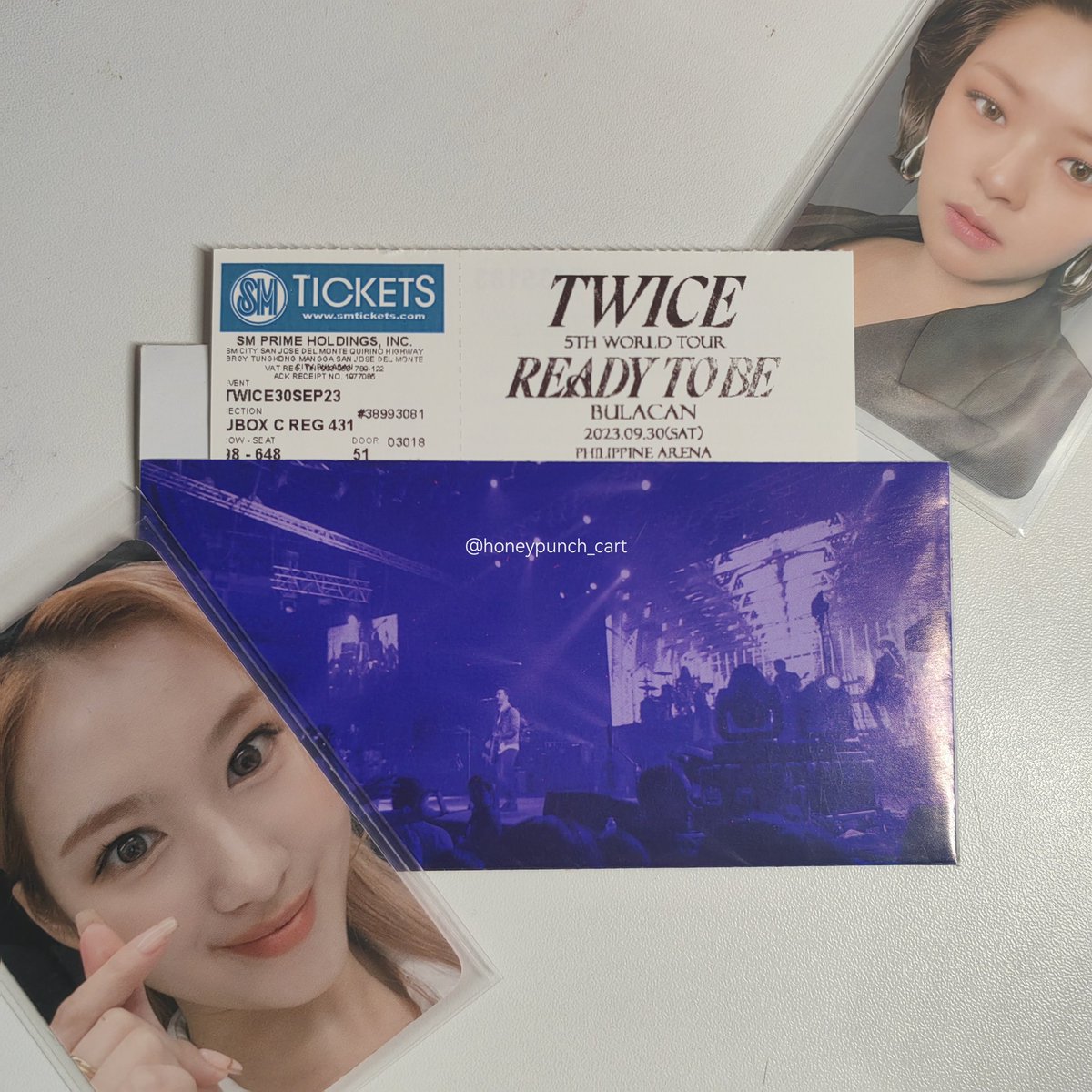 honeypunch_cart's tweet photo. ♡ᵎ⌢  #honeypunch_sells ˎˊ˗       

wts ubc reg 431 day 1 !  
♡ ⤹ ₱1900 (w/ tix fees + handling fee) 
♡ ⤹ see pic for deets!  

rfs : need funds for laptop repair

t. lfb ph twice ready to be ph bulacan ubc regular day 1 https://t.co/Oj5FHz7bBu