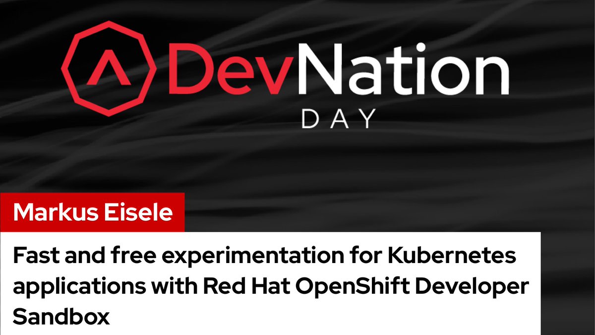 rhdevelopers's tweet image. Have you heard about the #DeveloperSandbox for @RedHat #OpenShift, but don&apos;t know where to begin? This #DevNation Day talk introduces you to the Sandbox and provides you with the learning paths, built-in tools, and libraries to get started. 
bit.ly/3PmFz0H