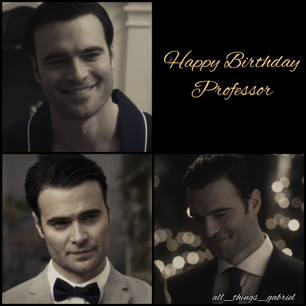 Happy birthday to our Gabriel!
<a href="/sylvainreynard/">Sylvain Reynard</a> <a href="/PassionFlix/">Passionflix</a> <a href="/ToscaMusk/">Tosca Musk</a> <a href="/GiulioMBerruti/">Giulio Maria Berruti</a> 

#AllThingsGabriel #GabrielsInferno #GabrielsRapture #GabrielsRedemption #GabrielsPromise