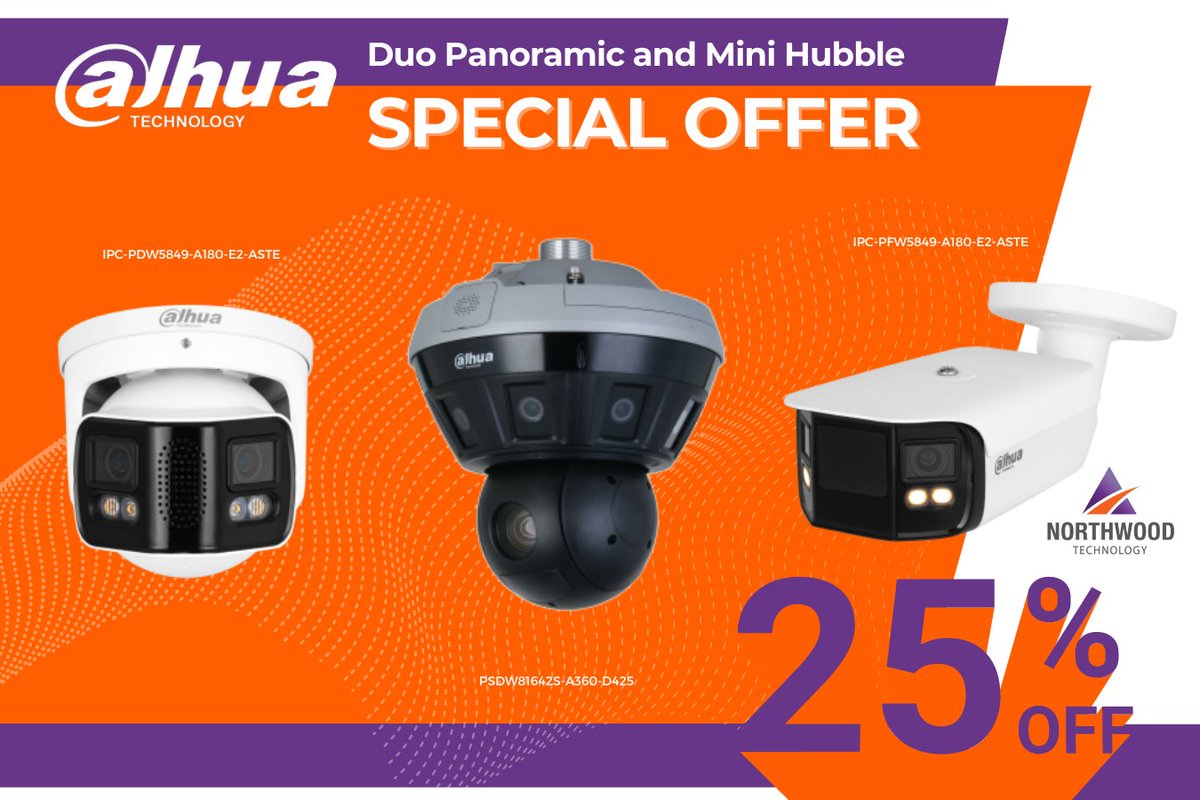 NorthwoodTech's tweet photo. 💥@Dahua_UK  offer!
Call our sales team now! Dublin (01) 860 1880 📞Cork (021) 206 6853
*Special discount for demo equipment available
*Promotion valid until August 31st or while stocks last
#MiniHub #Installedwithdahua #Dahuatechnology #CCTV #Surveillance https://t.co/Vkild8Z5o4