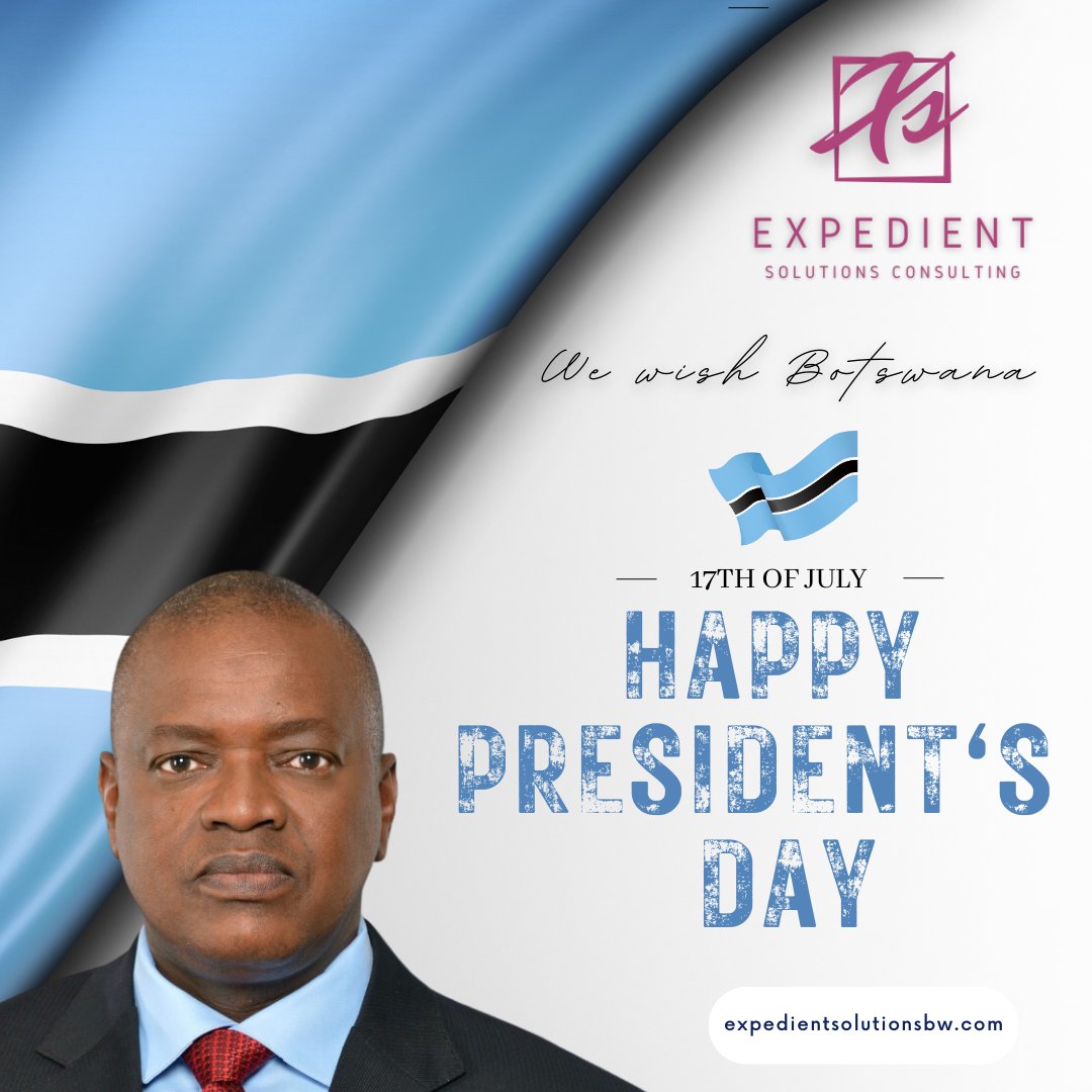 XpedientSolut's tweet photo. We would like to wish our beautiful country @Botswana  and it's industrious President @OfficialMasisi a wonderful President's Day 2023!!! 🇧🇼🇧🇼🇧🇼 https://t.co/XxiVeKD6pz