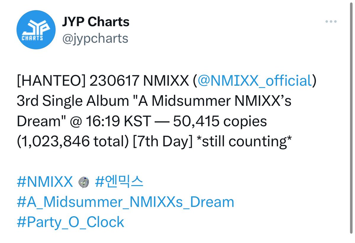 Prinzciples's tweet photo. 1000 GCASH GA FOR MILLION SELLERS MY GIRLS NMIXX!

rules:

👑mbf, like, rt 
👑Congratulate out girls with a short MESSAGE plus the tags!

Ends later 2AM AEST

NMIXX million seller 
#NMIXX   #엔믹스
#A_Midsummer_NMIXXs_Dream
#Party_O_Clock https://t.co/oaXwr6tWYi