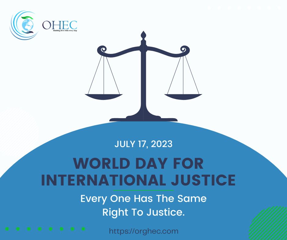 orghec's tweet photo. Uniting for Global Justice: Together we stand, ensuring fairness and equality for all. 🌍⚖️
#InternationalJusticeDay
#OHEC https://t.co/yZEtfw0PaR