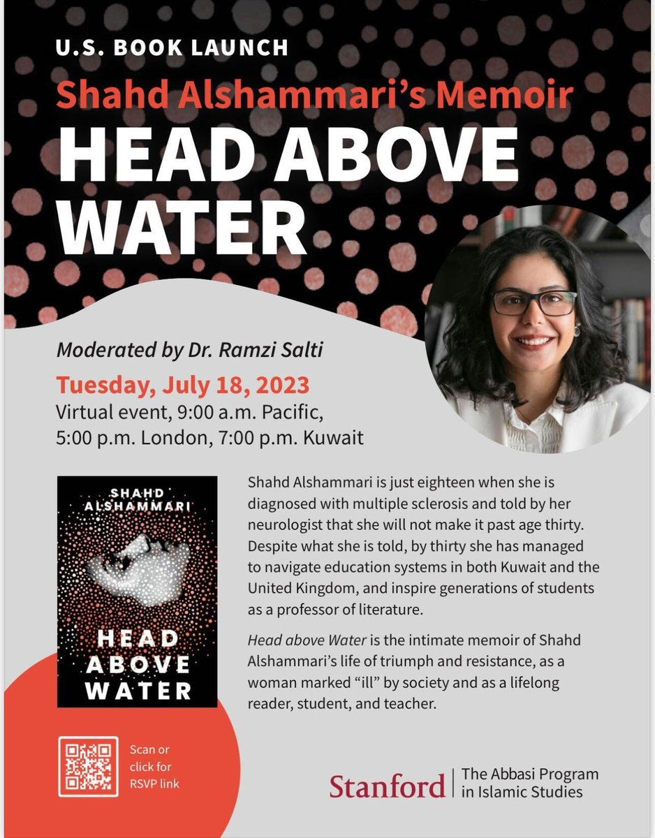 Online event tomorrow, for the US launch of Head Above Water. 5pm London time.

#literaryevent #onlineevent #headabovewater

Register here stanford.zoom.us/webinar/regist…