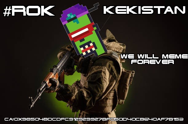 MRXvMRX's tweet photo. Good morning #Kekistan

Here's to a fantastic week ahead

Ca: 0x98504bdcdfc912929927bf050d40cbe40af7b153

@rokekistan

https://t.co/EvDGDGN2pz

#ROK #ROKARMY #ROKNATION #KEKISTAN #KEK #MEME #WWMF https://t.co/3rQZDiEFp8