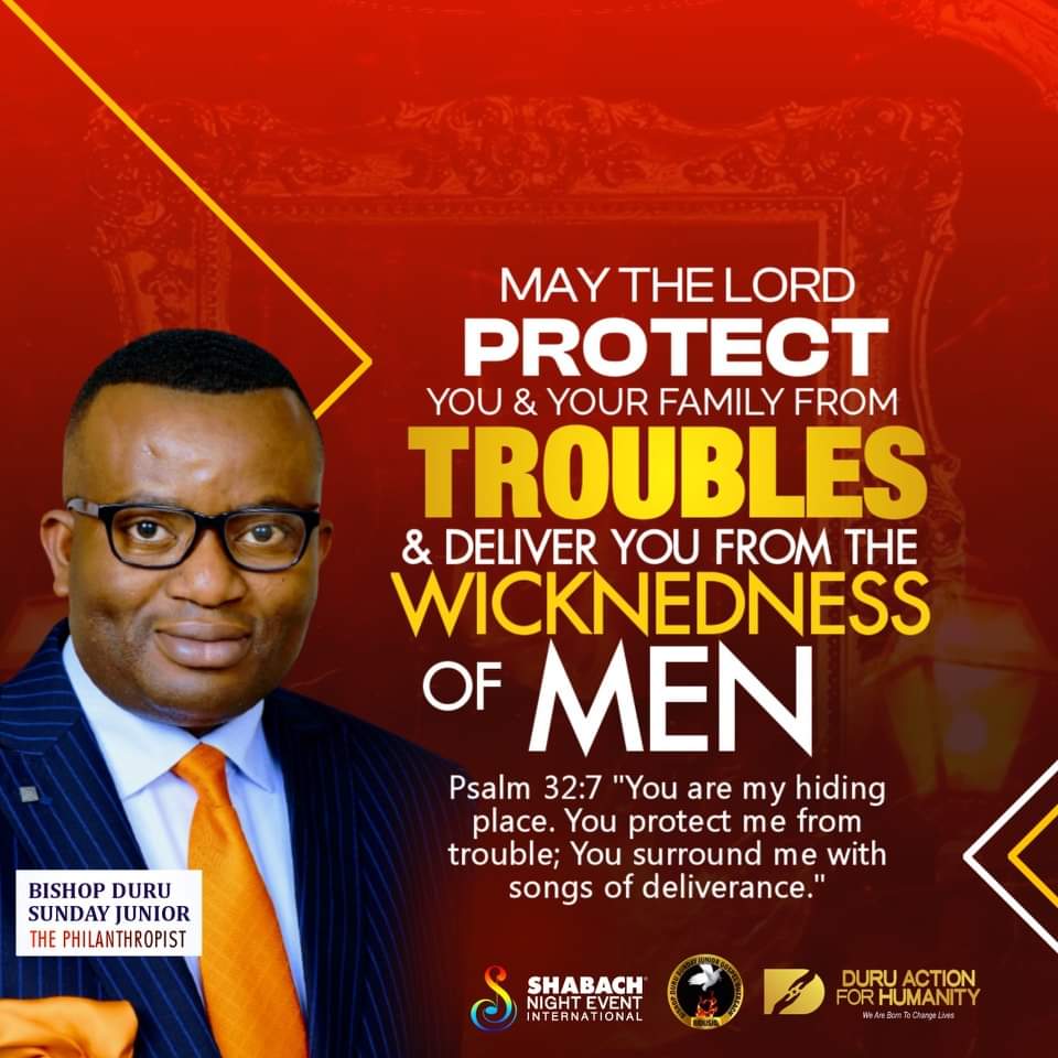 shabachnytevent's tweet photo. My prayer for you: You will not make money for good and spend it on troubles, in Jesus', name! 

This week, God will deliver you from many battles sent to destroy you and He will fill your mouth with songs of deliverance! 

Every trouble, designed to scatter your family, take away your peace and bring you down to square one financially, I command that trouble to return to the sender and never locate you, in Jesus' name! 

No power will close your mouth from singing a new song of victory this week! 

SHARE THIS POST TO BLESS OTHER People.

@Bishopduru73
Duru Sunday Junior (The Philanthropist)