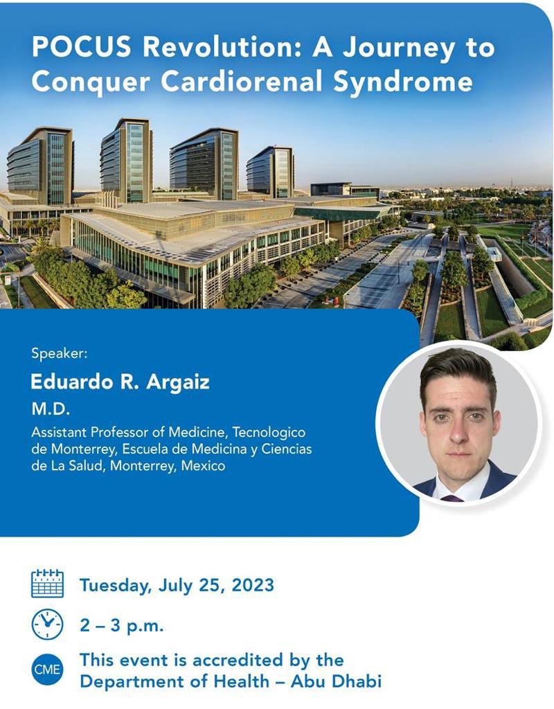 anwarsid80's tweet photo. 🙏🏾 @ArgaizR for sharing your thoughts on how to integrate #POCUS to improve care for those who suffer from heart failure 

Please join 👇🏾
MS Teams: https://t.co/N0NkU3cEo6
Date : 25/07/2023
Time: 2 pm UAE ( UTC +4:00)

@SSMCAbuDhabi @DoHSocial @SEHAHealth @ADEK_tweet @mohapuae https://t.co/NfB0ULdLrl