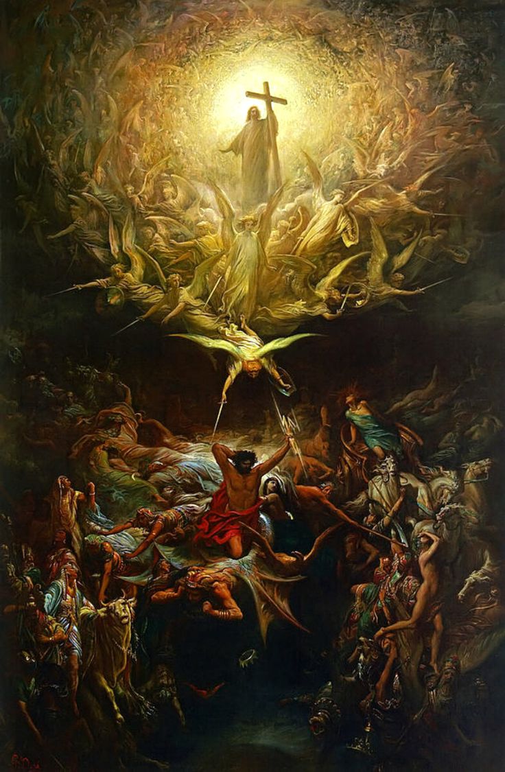 phf_amdg's tweet photo. Jésus-Christ est vrai Dieu et vrai homme.

Peinture : le tromphe du christianisme sur le paganisme de Gustave Doré https://t.co/u28KQAzC4r