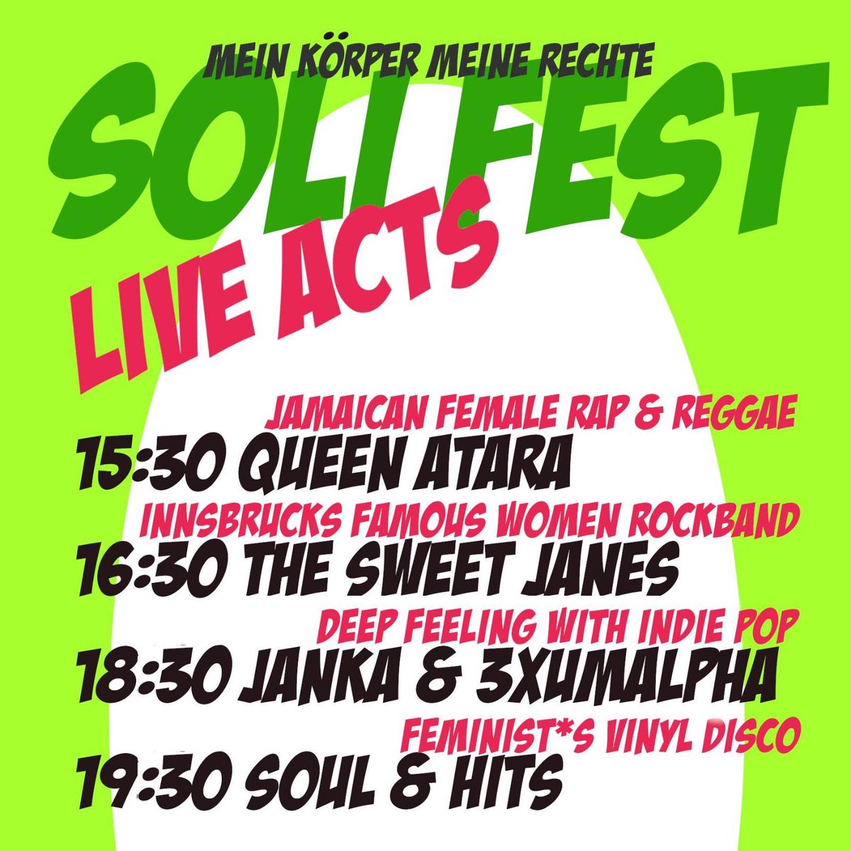 Mkmr_ibk's tweet image. Mein Körper - Meine Rechte!
Kommt am 22. Juli ans Solifest der Kampagne im Waltherpark.
12:00 bis 21:30

#meinkörpermeinerechte #ibk1401 #mkmr #prochoice #AbortionIsHealthcare