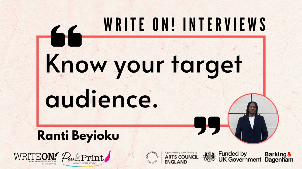 Pen_to_Print's tweet photo. Yesterday we shared our #WriteOnInterview with Author Ranti Beyioku. Catch up online: https://t.co/hEQVpBDxoy
Ranti says "Know your target audience."
Read Write On! magazine here: https://t.co/9ujZvjBItF
🎧Don't miss the Write On! Audio podcast: https://t.co/abWw10gfvq https://t.co/EiafCFLwdi