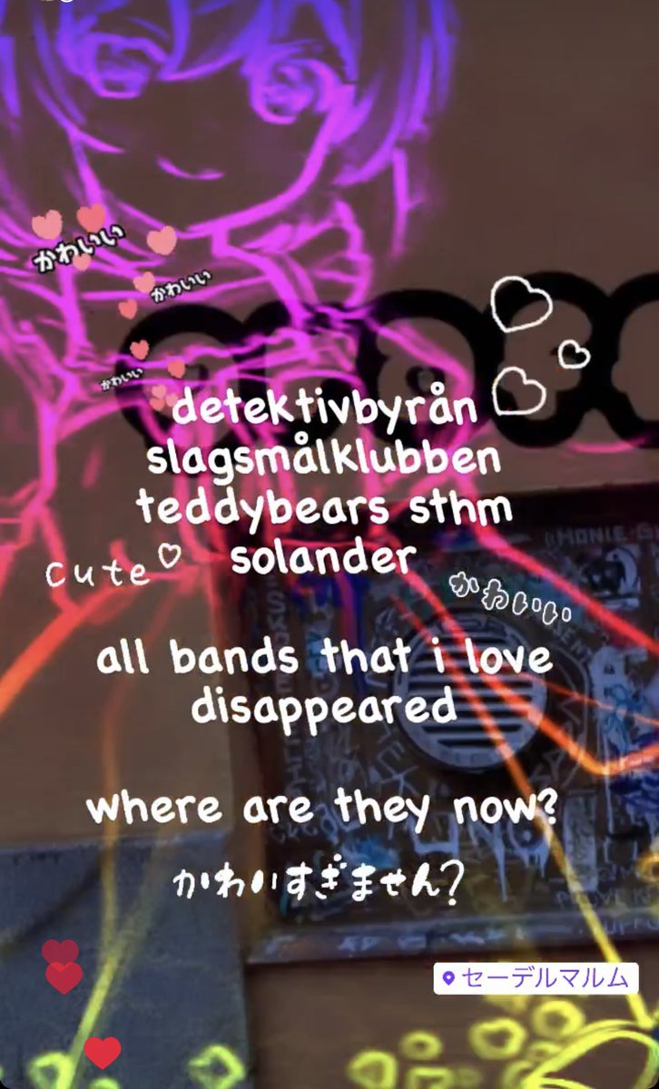 swejpn's tweet photo. #detektivbyrån #slagsmålsklubben #teddybearssthlm #solander
all swedish bands that i love disappeared❄️ where are they now? https://t.co/iiqeOE9wNt