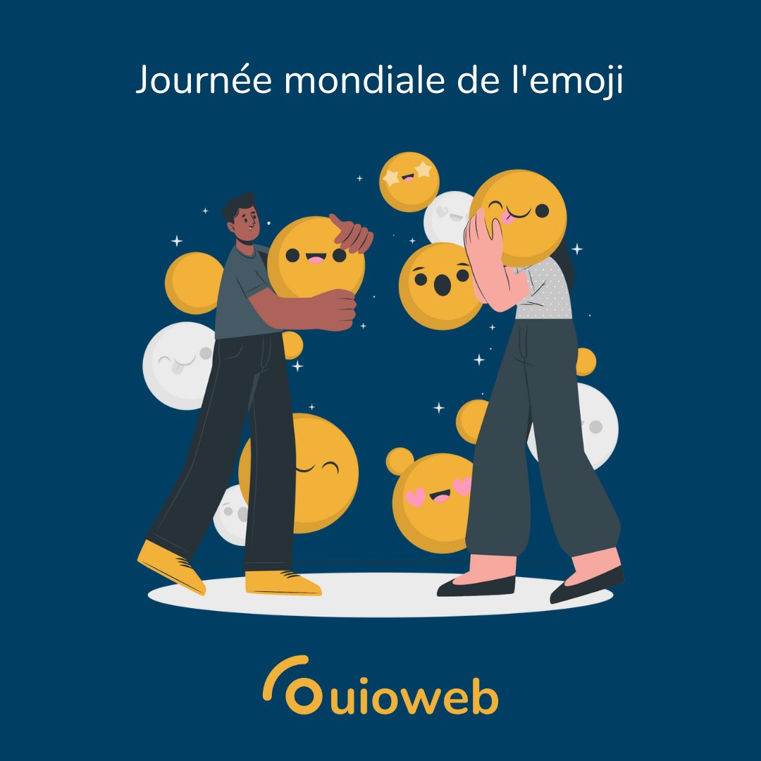 Aujourd'hui, c'est la Journée mondiale de l'Emoji ! Partagez vos préférés dans les commentaires :)