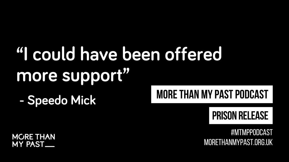 morethanmypast's tweet photo. The latest episode of More Than My Past  is all about prison release. It'll either be your last time leaving or not, and services are needed to offer help.

Click the link to hear more about legendary fundraiser @speedomick's experience in prison: https://t.co/gaScrtBbTM https://t.co/JmY2GinDRV