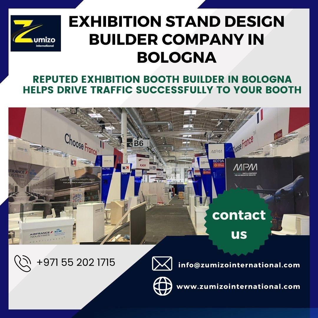 EzraZumizo's tweet image. Zumizo International is a prominent exhibition booth builder company in Bologna that provides complete services for your exhibition stand construction under one roof. 
#exhibitions #boothbuilder #tradefair