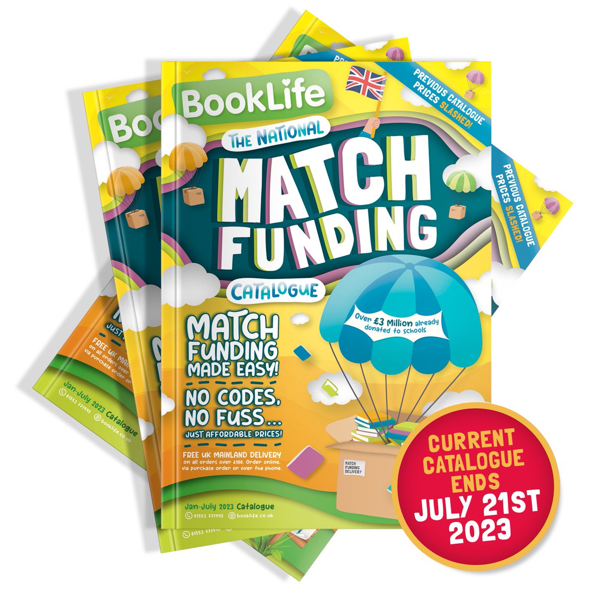 BookLifeSocial's tweet photo. On 21st July, the current Match Funding catalogue will cease to exist, so act now to grab bargains for your libraries and classrooms! https://t.co/urmlz9s5P4 https://t.co/bYqRmqzAg0