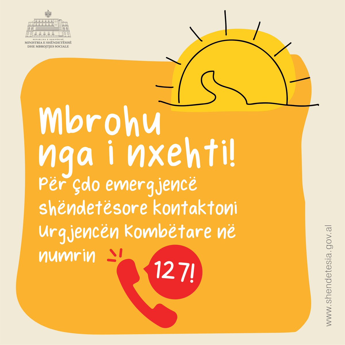 GManastirliu's tweet photo. ‼️☀️Stina e verës po shoqërohet nga valët e të nxehtit, ndaj për qytetarët, sidomos të moshuarit dhe ata me sëmundje bashkëshoqeruese këshillohet të shmangin lëvizjen në orët e pikut.

‼️ ☀️ Disa këshilla të vlefshme për të përballuar valën e të nxehtit👇
 https://t.co/ka3gNuqWWC https://t.co/OFtIM3bQhd