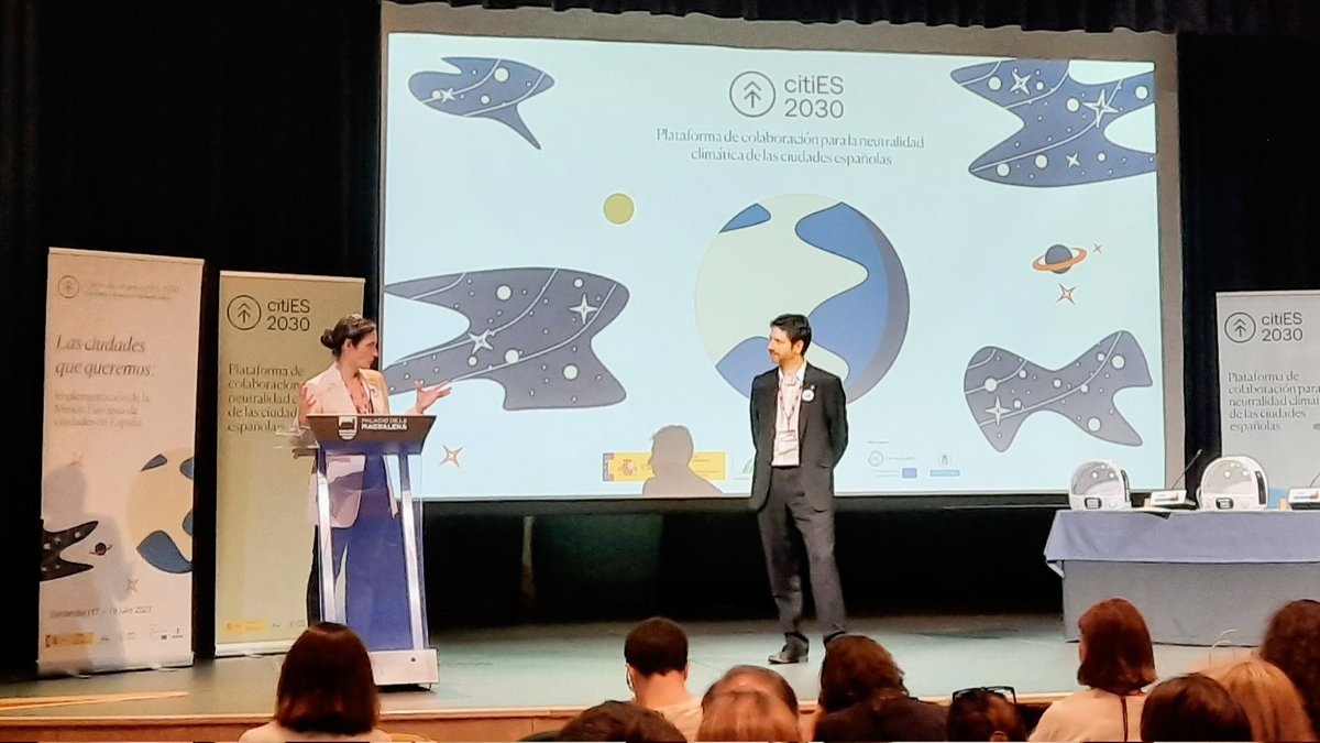 miggar85's tweet photo. Asistimos al #CursoDeVerano #LasCiudadesQueQueremos organizado por la plataforma #CitiES2030 en la @UIMP sobre la implementación de la #EU #CitiesMission en España #MissioninProgress #MissionPossible https://t.co/gLCliDdWSf