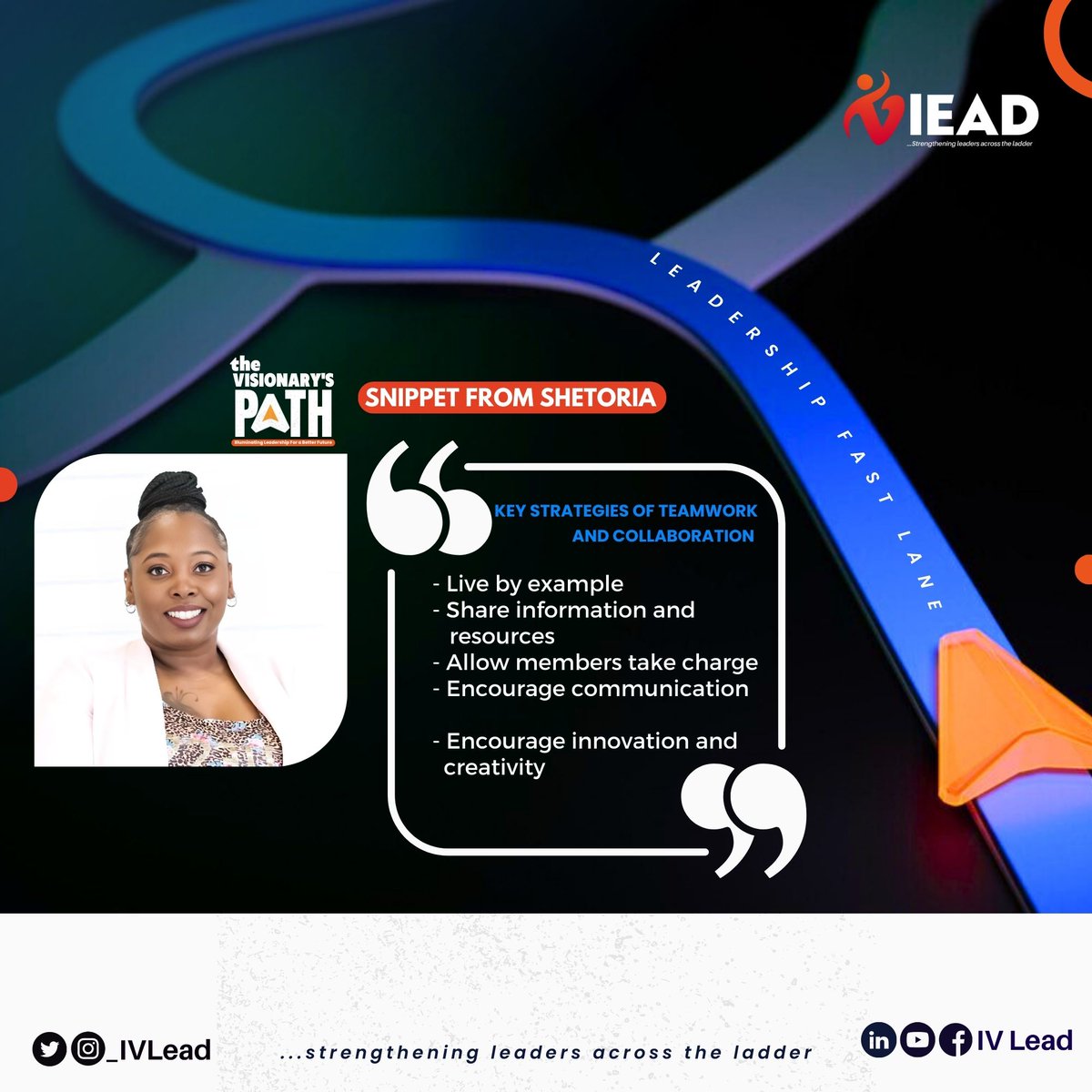 _IVLead's tweet photo. We had an amazing time at IVLEAD on Saturday, as Shetoria delved into the realms of soft skills development.
Missed it? These exclusive snippets will give you a taste of it.
Join IVLEAD and elevate your skills!
#IVLEAD
#TheVisionaryPath
#SoftSkills
#ProfessionalGrowth https://t.co/fmRa1uWuFM