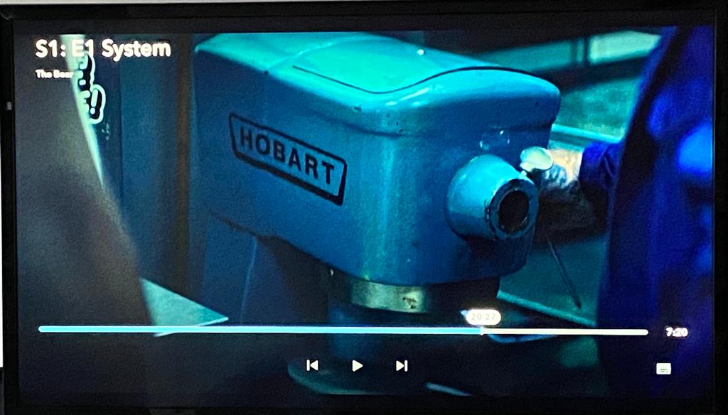 Started watching #TheBear🐻over the weekend on #DisneyPlus and was surprised to see @Hobart_UK equipment feature! 

Anyone else enjoying the series? Got me hooked...

#hospitality #finedining #restaurant #cateringequipment