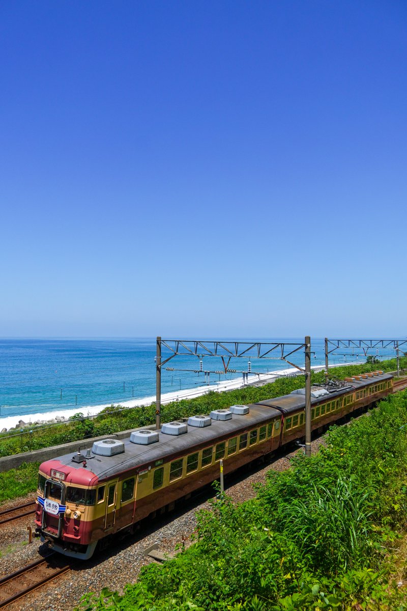 2023年 7月17日 えちごトキめき鉄道 日本海ひすいライン 各所 8002M～8005M 急行1～4号 413系 455系 観光急行夏の陣