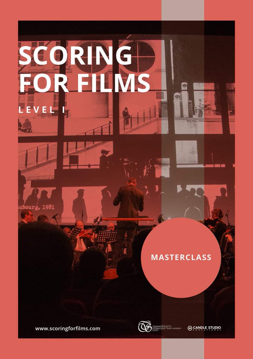 rossettipianist's tweet photo. APPLY NOW!
FILM SCORING MASTERCLASS
#rossettiacademy #candlestudio #lugano #luganomycity #pianoforte #filmscoring #orchestra #fabriziocampanelli #academy #composition #scuoladimusica #lezionidimusica #masterclass #soundtrack #soundtrackcomposer #soundtrackofmylife #composer https://t.co/qNrEs8Oc2S