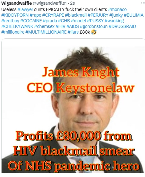 £80k #legal defence fucks #keystonelaw client in the arse every single day for 939 days and counting #monaco #lawsetfree rb.gy/o7tw4z #businessowner #businessowners #busininess #career #careers #chancerydivision #legal #corpgov #recruitment #nhsheroes #blackmail #HIV