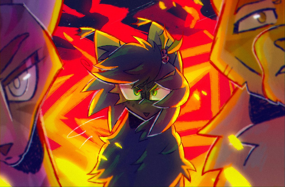 Zold_en's tweet image. #hollyleaf #jayfeather #lionblaze #warriorcats