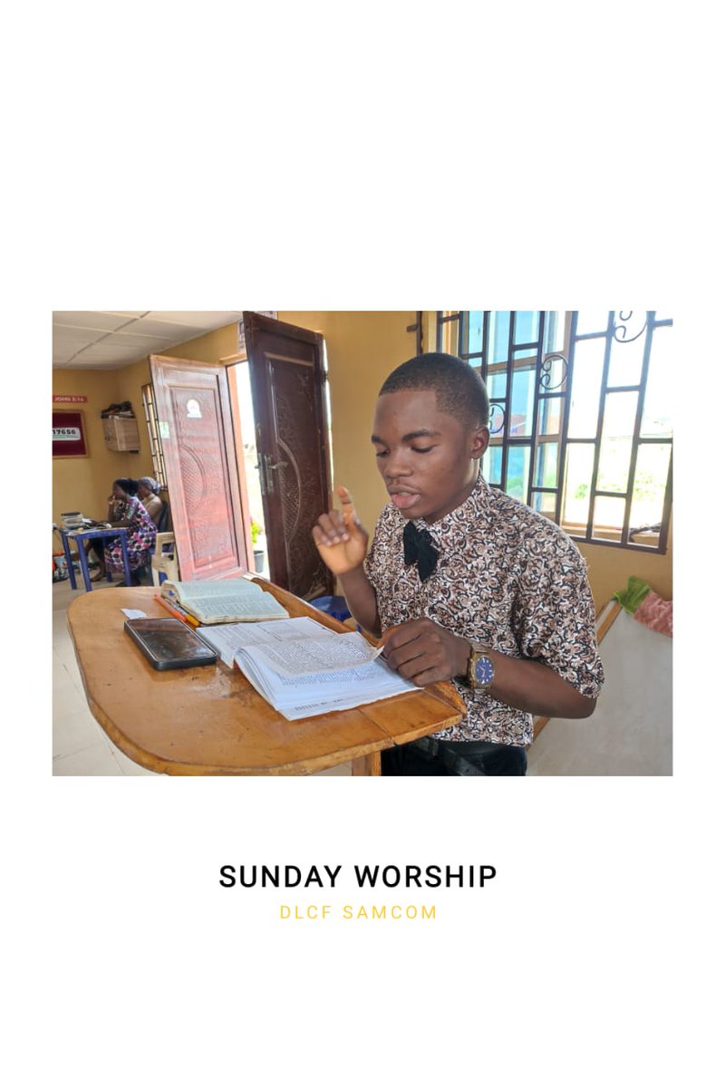 DLCFSAMCOM's tweet photo. It was a wonderful service yesterday at DLCF SAMCOM, Ekiti state University, Ekiti state Nigeria
The STS session was wonderful. The review and summary opened our eyes further to the need for purification... Not to mention the wonderful choir ministeration

#DLconversations https://t.co/sAS9GkayAp