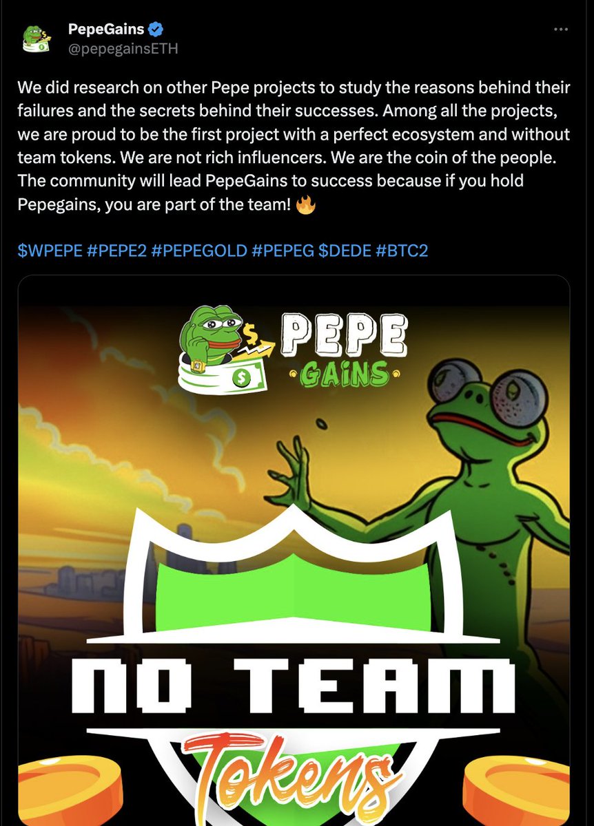 katetake_profit's tweet photo. Guys i will tell you that again. #PEPEGAINS is going to reach at least 1 Dollar this month. We are ready fir new legs up. Forgot about #BTC2 and $DEDE also #pepe2 and don’t miss out the only real eth gem
TG: https://t.co/IQHbrAD13z https://t.co/lF7r2v3FJf