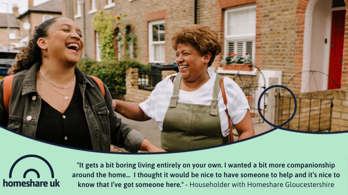 If you know an older person who'd like to remain living in their own home for longer but would benefit from some extra help or companionship, then #Homeshare could be for them. Find your local provider homeshareuk.org/homeshare-area… #ageingbetter #homesupport