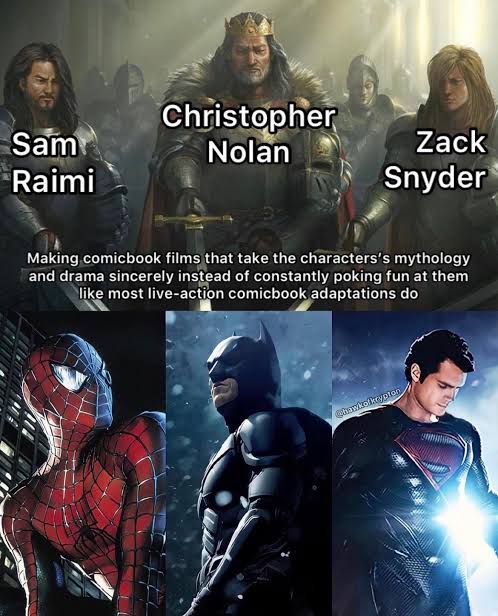 Mount Rushmore of CBM filmmakers. Your comic book loving gatekeeping ass isn't going to change that. https://t.co/ZVAVRxNKzK