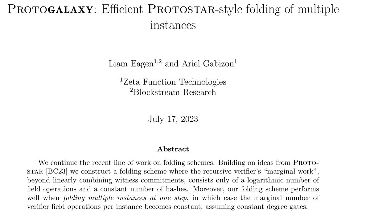 rel_zeta_tech's tweet photo. New folding paper w/@LiamEagen  out on eprint! 
https://t.co/DYMyAITiVI https://t.co/I0fn4JxEip