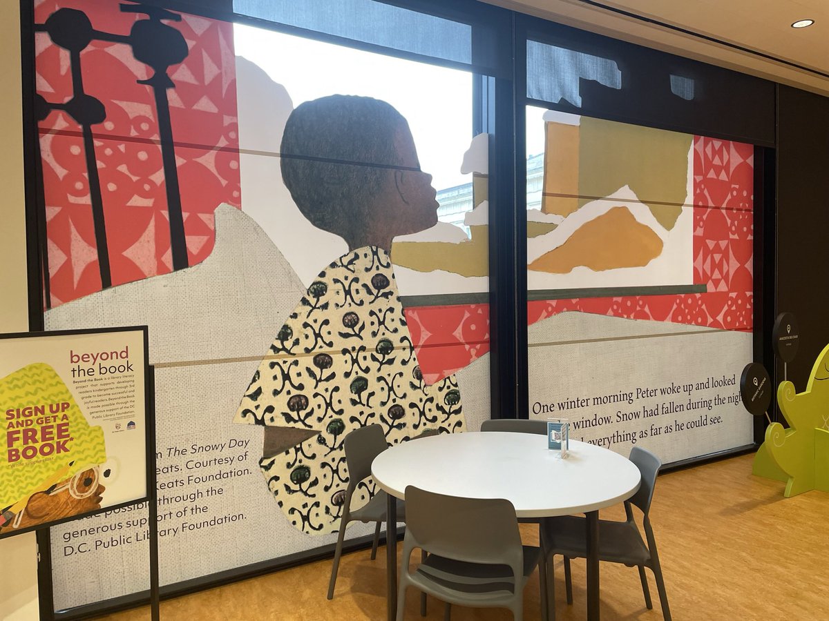 KatColeReads's tweet photo. Yesterday had the opportunity to explore the children’s wing of the MLK Library in DC while there for #IREL23 - loved spotting Milo and Peter hanging out too! And that slide! Brilliant! 😍 @dcpl https://t.co/FdAahIyaE0