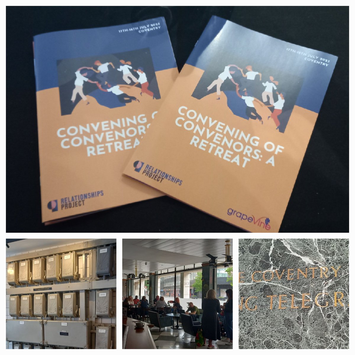 Getting the Convening the Convenors underway in the old Telegraph building in Coventry  <a href="/Rships_Project/">The Relationships Project</a> <a href="/GrapevineMel/">Mel</a> <a href="/ColabExeter/">CoLab</a>