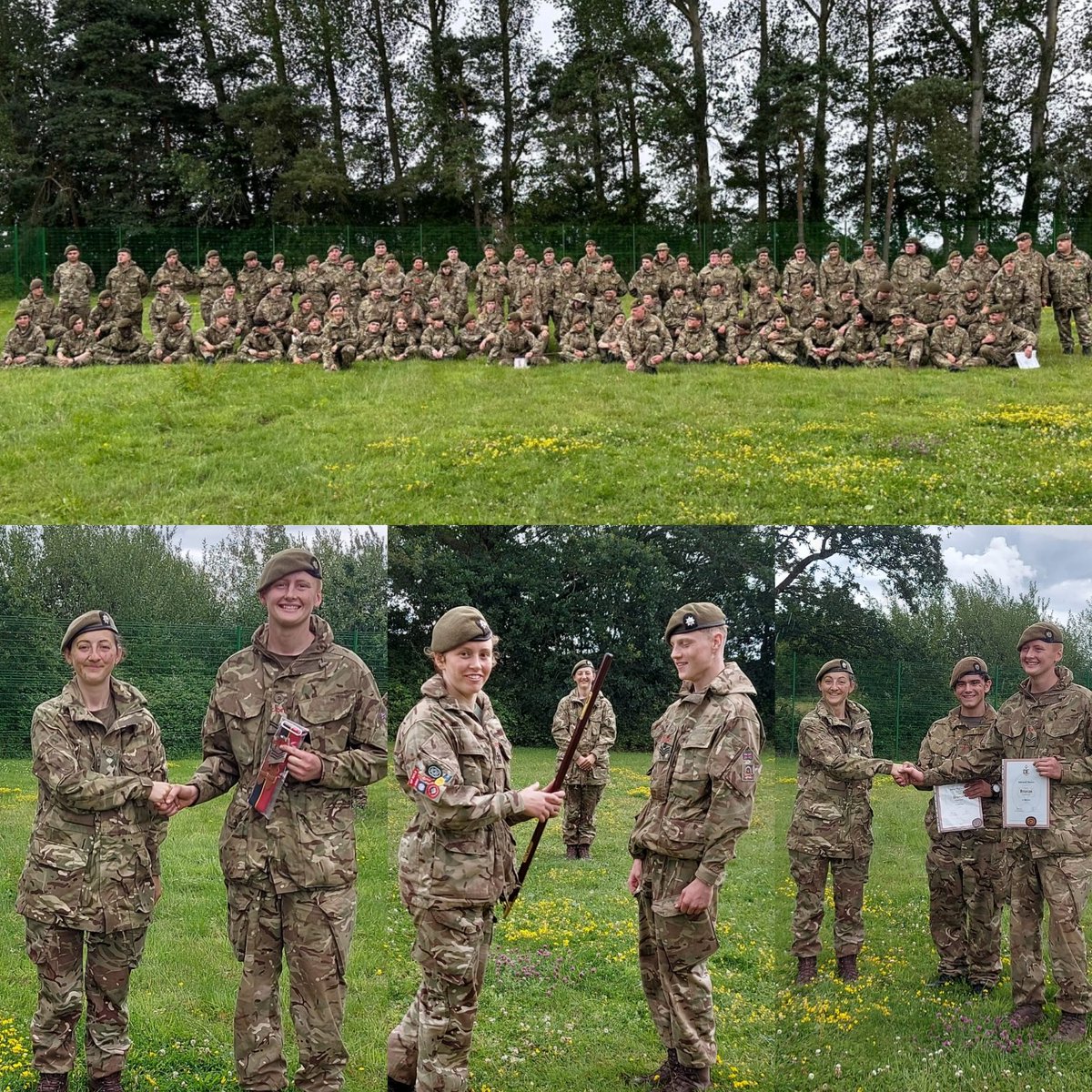 9 months of being an OC of D Company <a href="/LNRACF/">LNR Army Cadet Force</a> <a href="/ArmyCadetsUK/">Army Cadets UK</a> has flown by. Its great to present promotions and badges at the end of a camp showing all of the great achievements cadets have made! #fieldweekend #rainorshine