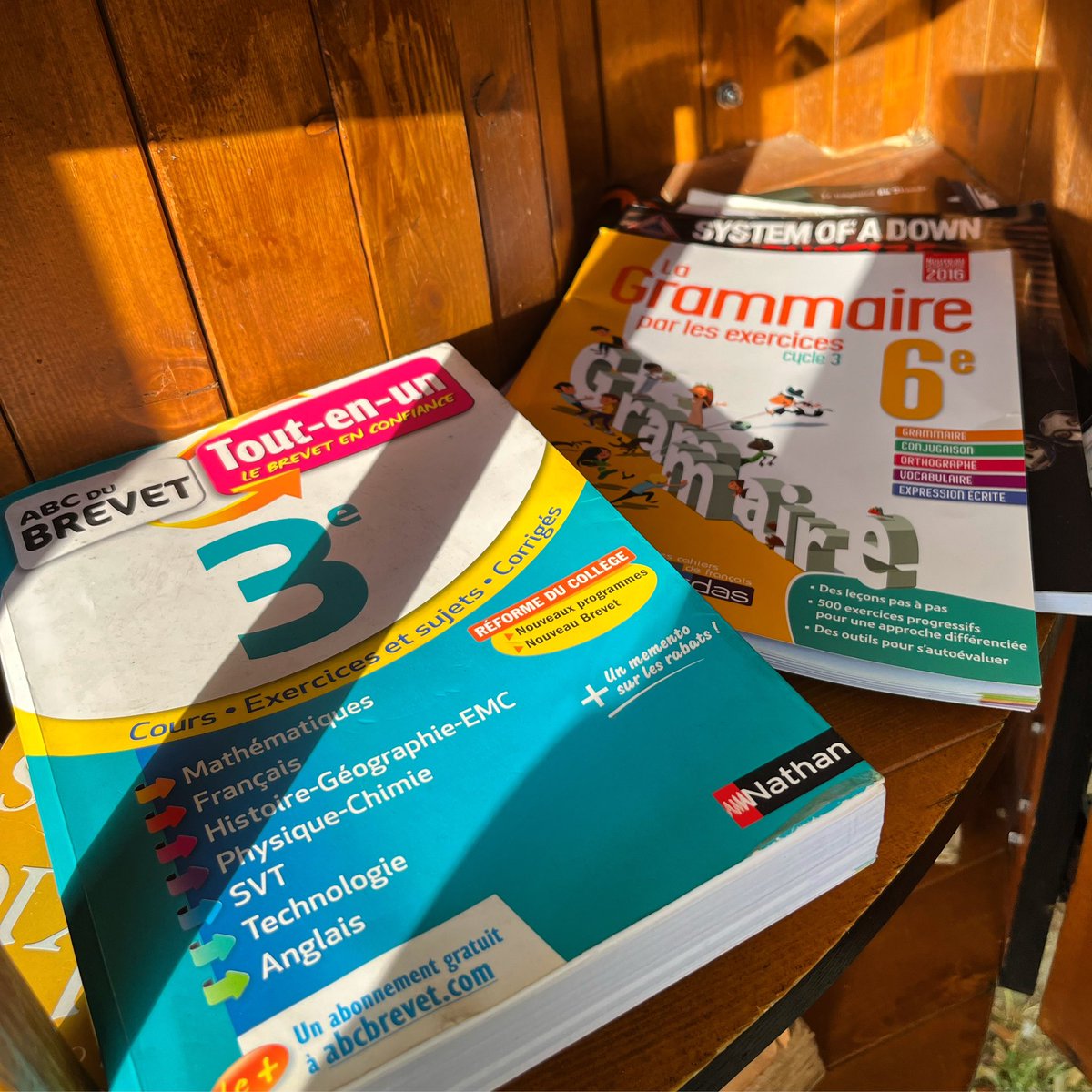 Oh oooh, l’un de mes visiteurs venu déposer des ouvrages ne semble-t-il pas vouloir nous rappeler que dans moins d’un mois et demi, c’est déjà la rentrée ? 😅🏫👩‍🏫📕🎒📐🖋️
En attendant, n’oubliez pas de lire ! 📖 
Bonnes vacances !
#Arras #boîteàlivres #livres #école #vacances