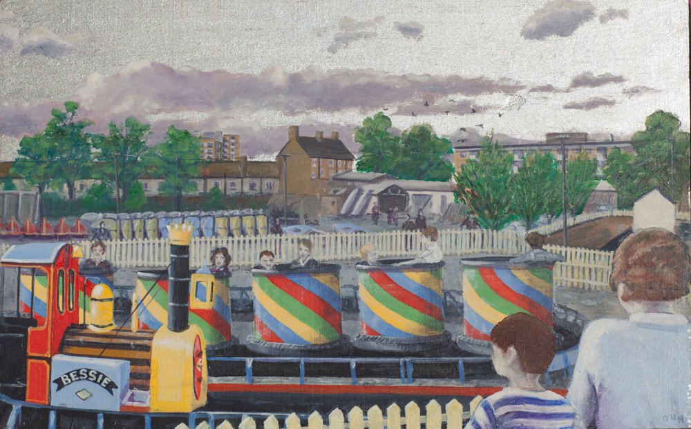 17th July 1926 the foundation stone was laid for St. John Catford; but who cares? Peter Pans pool was opposite! #PeterPansPool #Catford #Bromley #Beckenham #Southendpond #PeterPansPlayground #Escapinginsuburbia #GramHilleard #painting @GrimArtGroup