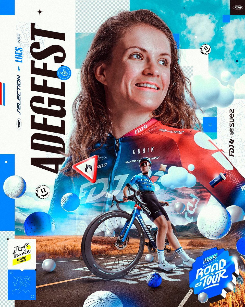 A big first for 𝑳𝒐𝒆𝒔 𝑨𝒅𝒆𝒈𝒆𝒆𝒔𝒕 ! 🇳🇱 @LoesAdegeest will be taking part in the @LeTourFemmes with @GoZwift for the first time in her career 🌟 #RoadToLeTour by @FDJsport 💙❤️